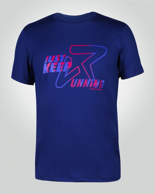 Men's Just-Keep-Running Shirt (Navy)
