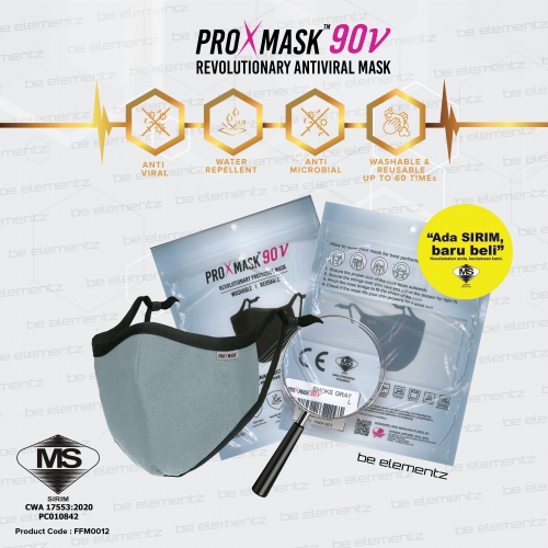 PROXMASK 90V -Anti-Viral Protective Mask Microfiltration BFE Anti-Microbial and Water Repellent FFM0012