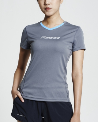 Ultra-Light V-Neck Running Shirt (Light Blue)