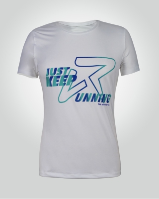 Women's Just-Keep-Running Shirt (White)