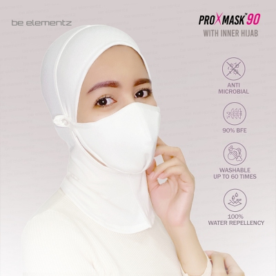 Muslimah Mask PROXMASK 90 + Antimicrobial Inner Hijab