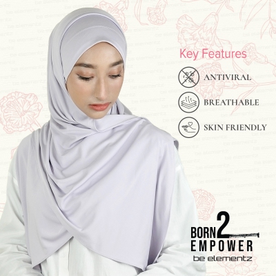 Born2Empower Antiviral Hijab  - Knot Series
