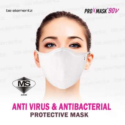 (2pcs/pack) ProXmask™90V - 5 Layer Anti Virus Protective Mask with Microfiltration (BFE), Anti-Microbial and Water Repellent. Reusable up to 60 Hand Washes. 