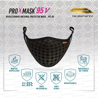 PROXMASK 95V - PFE95 Anti-Viral Protective Mask Microfiltration BFE PFE Anti-Microbial and Water Repellent FFM0015